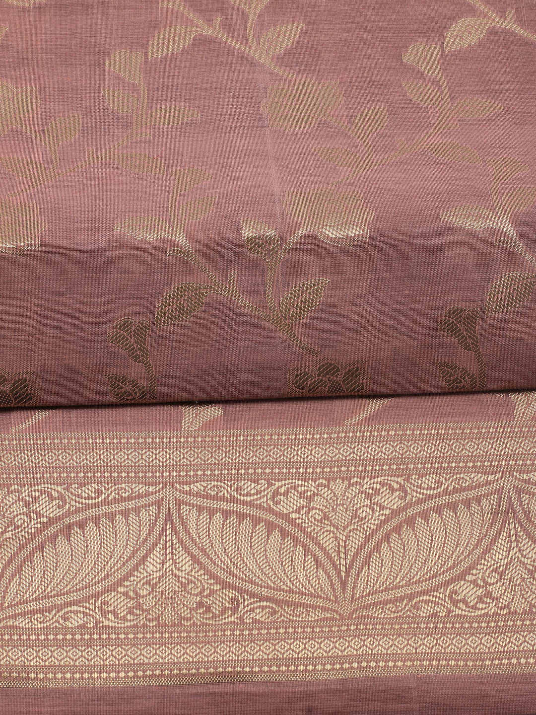 Woven Chanderi Unstitched Suit With Dupatta