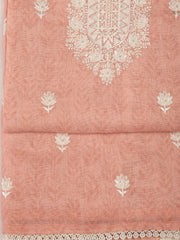 Printed Linen Unstitched Suit Piece With Dupatta