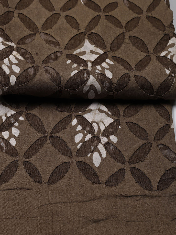 Printed Chanderi Unstitched Suit Piece With Dupatta