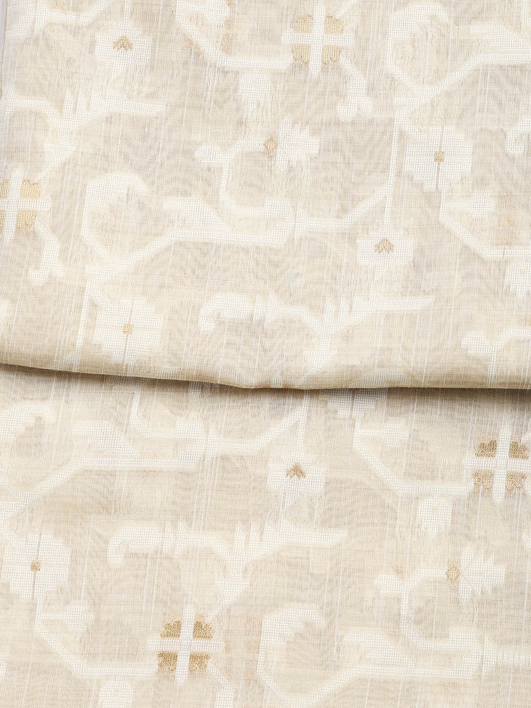 Jamdani Work Chanderi Unstitched Suit Piece With Dupatta
