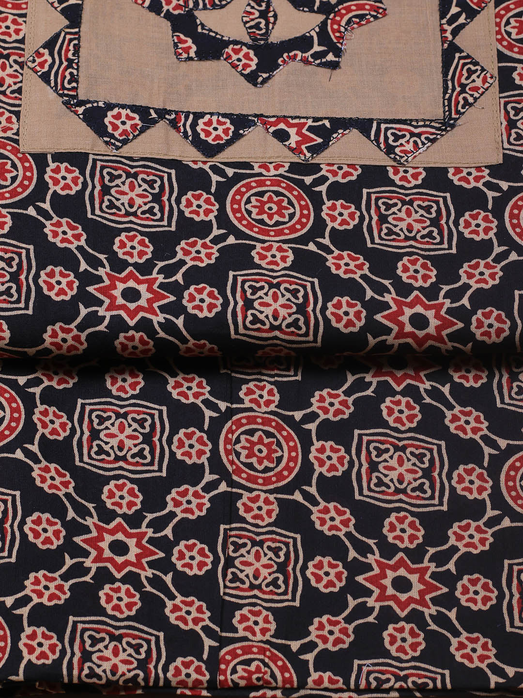 Printed Cotton Blend Unstitched Suit With Dupatta