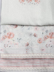 Printed Cotton Blend Unstitched Suit With Dupatta