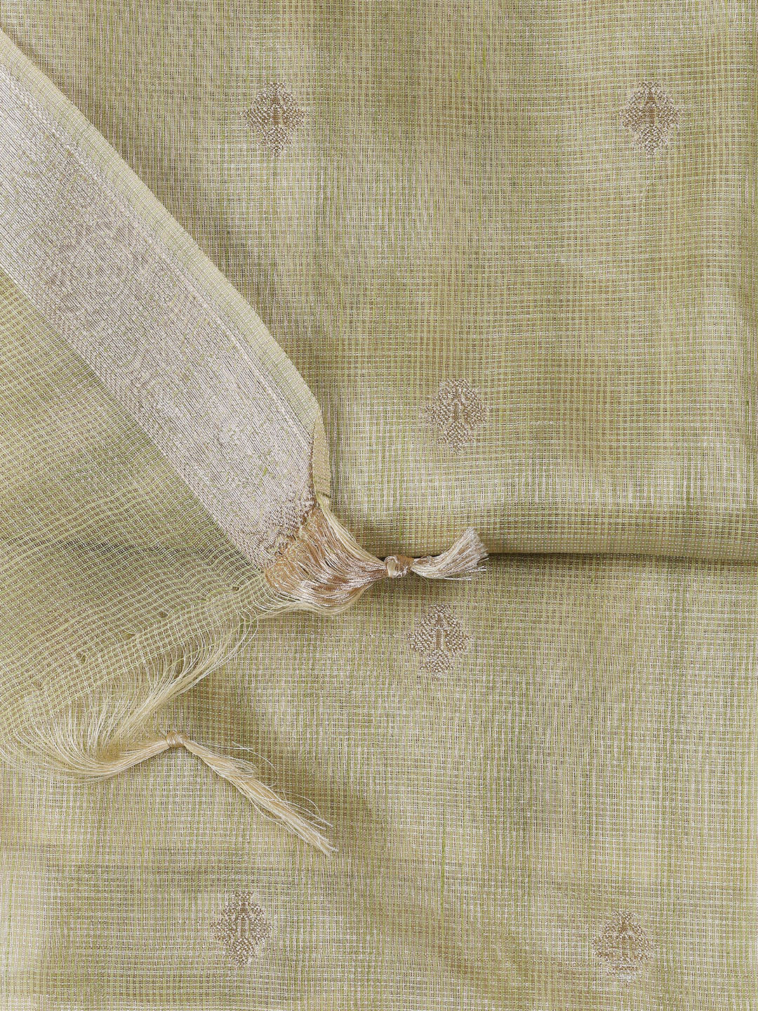 Woven Tissue Unstitched Suit With Dupatta