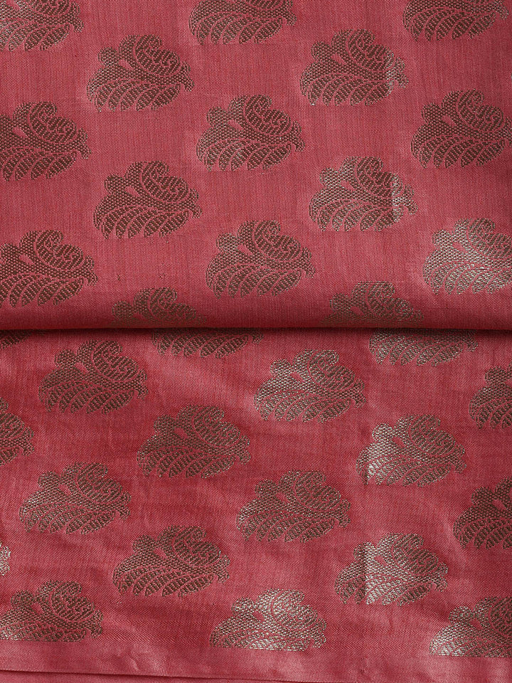 Banarasi Chanderi Unstitched Suit With Dupatta