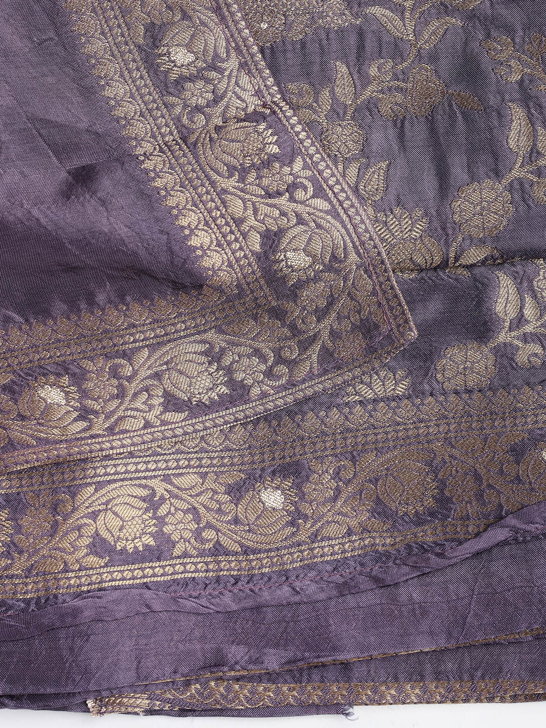 Embroidered Chanderi Unstitched Suit Piece With Dupatta