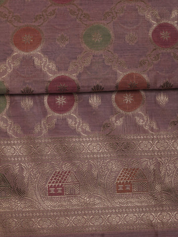 Woven Chanderi Unstitched Suit With Dupatta