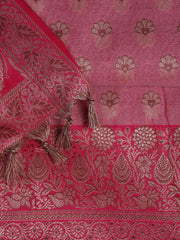 Banarasi Chanderi Unstitched Suit With Dupatta