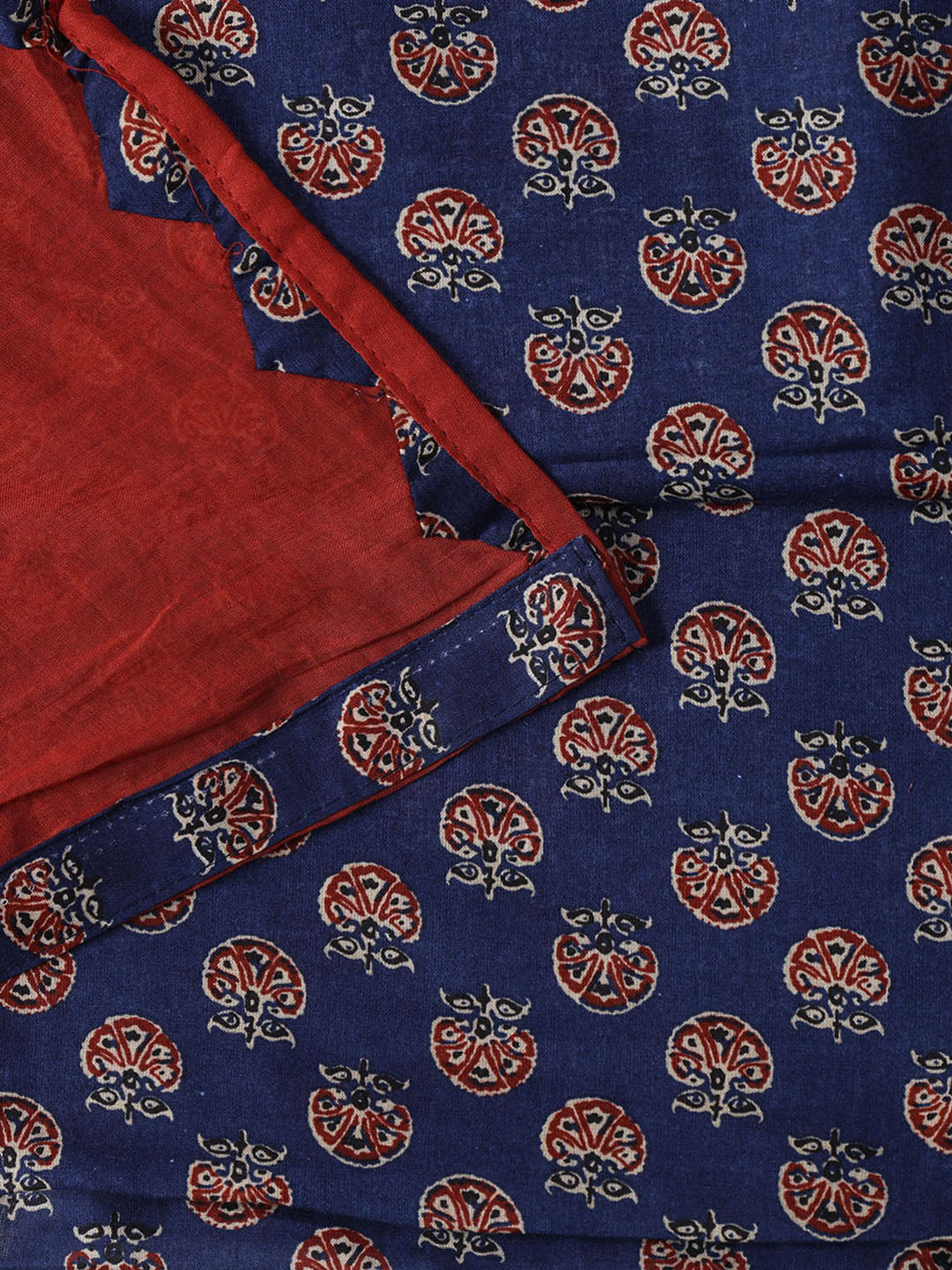 Printed Cotton Blend Unstitched Suit With Dupatta