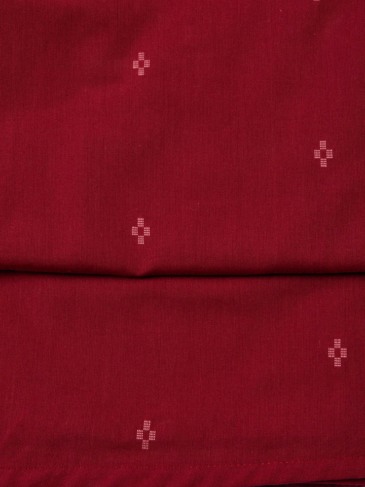 Printed Cotton Blend Unstitched Suit Piece With Dupatta