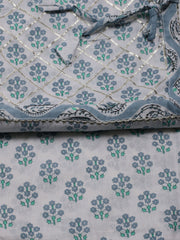 Printed Cotton Unstitched Suit With Dupatta