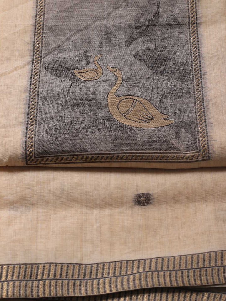 Jamdhani Chanderi Unstitched Suit Piece With Dupatta