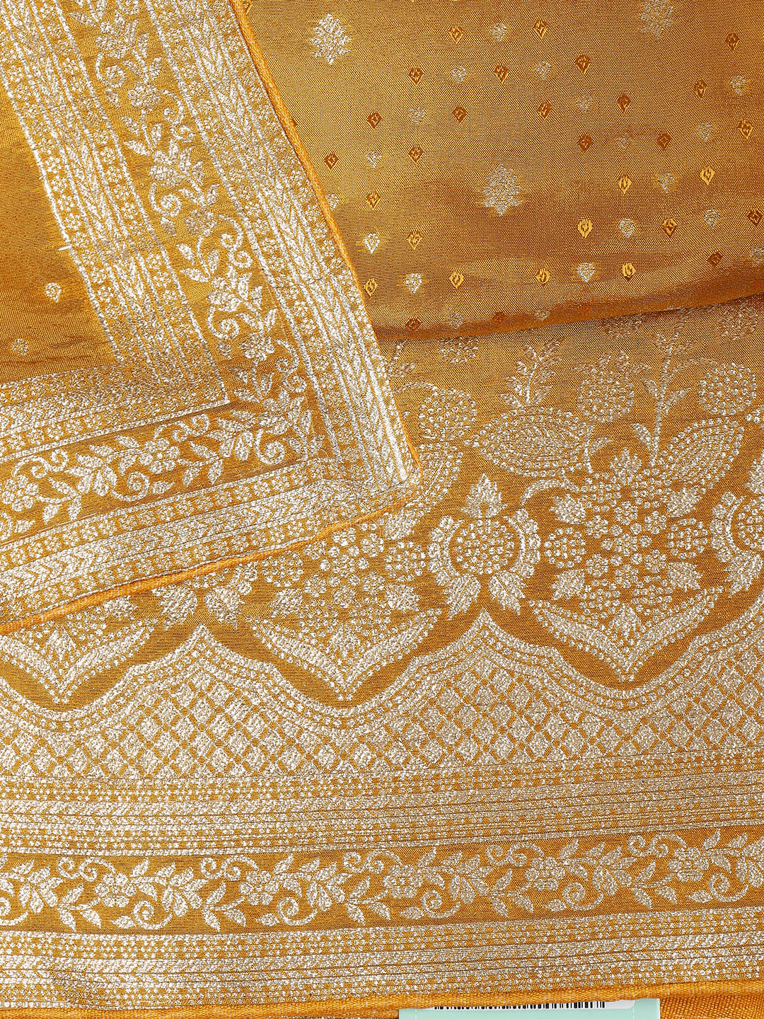 Embroidered Art Silk Unstitched Suit Piece With Dupatta