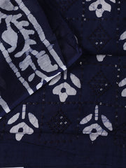 Printed Cotton Blend Unstitched Suit With Dupatta