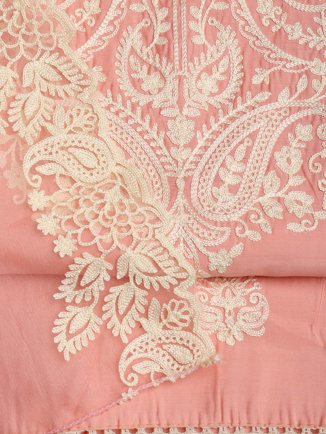 Cotton Blend Unstitched Suit Piece With Dupatta