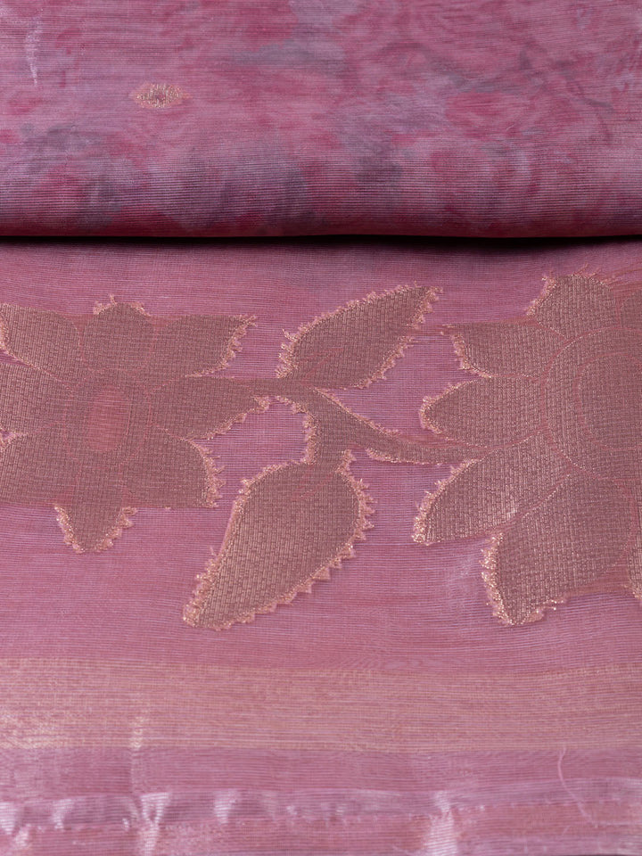 Embroidered Tissue Unstitched Suit With Dupatta