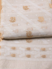 Jamdani Chanderi Unstitched Suit Piece With Dupatta