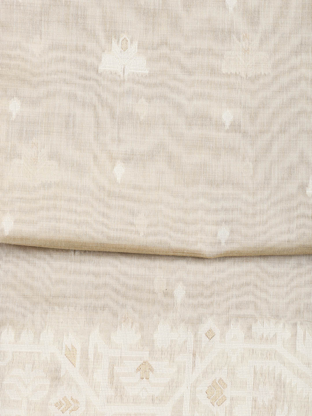 Jamdani Work Chanderi Unstitched Suit Piece With Dupatta