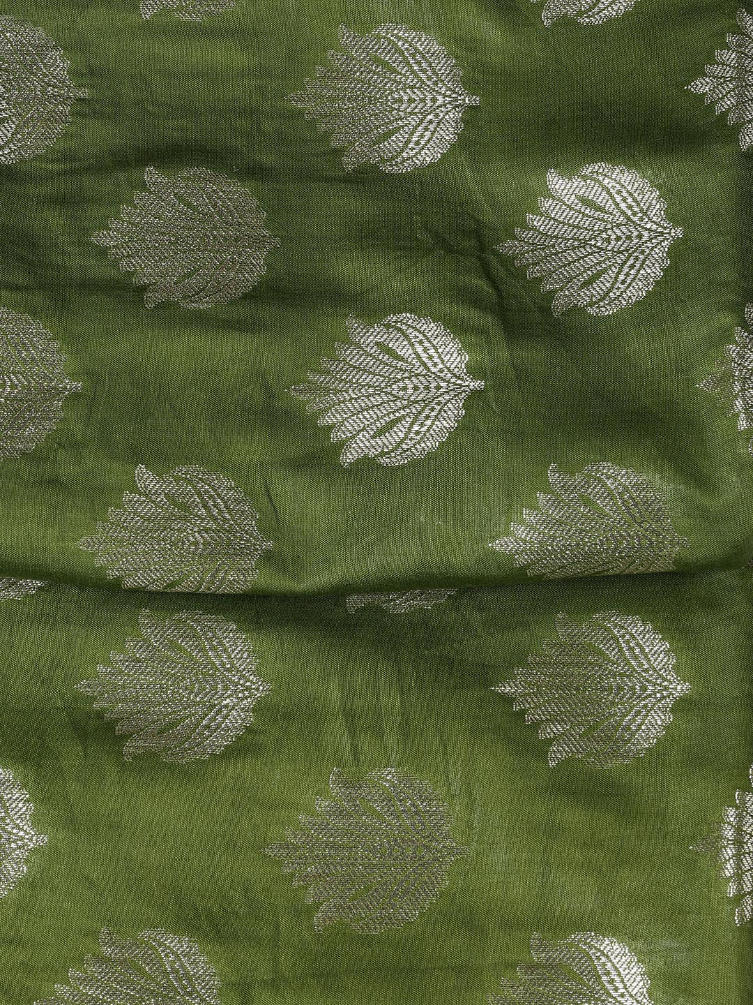 Woven Chanderi Unstitched Suit With Dupatta