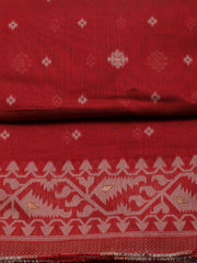 Jamdani Chanderi Unstitched Suit Piece With Dupatta