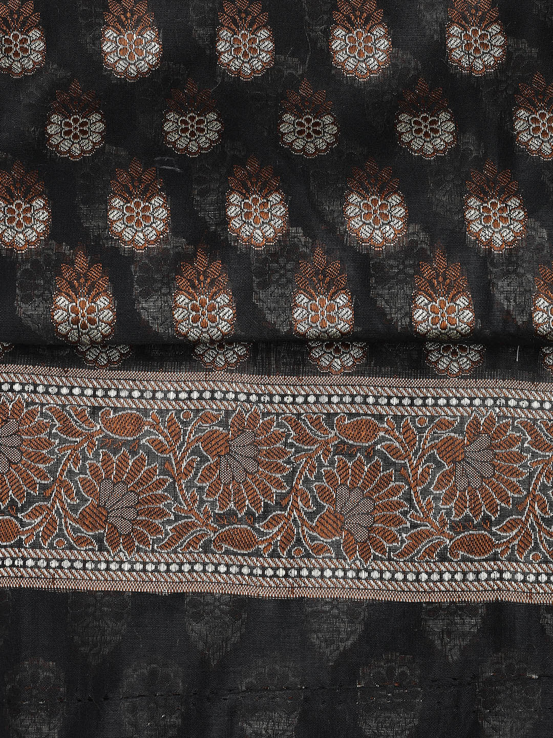 Woven Chanderi Unstitched Suit With Dupatta
