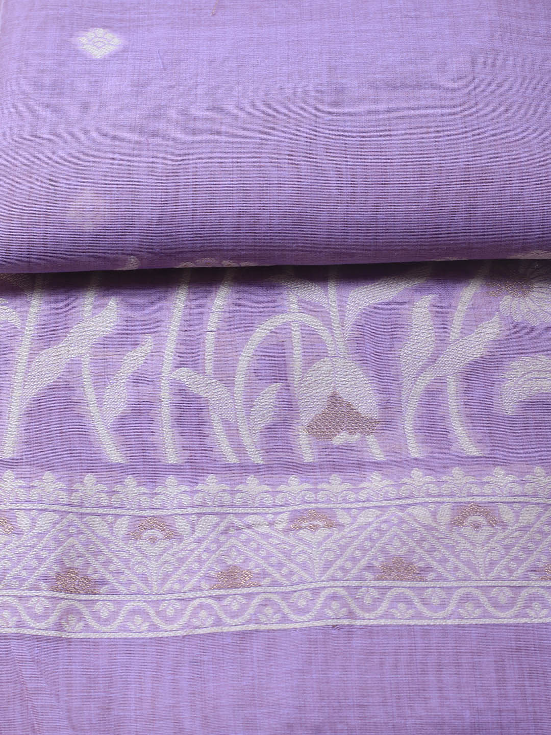 Neck Embroidery Chanderi Unstitched Suit With Dupatta