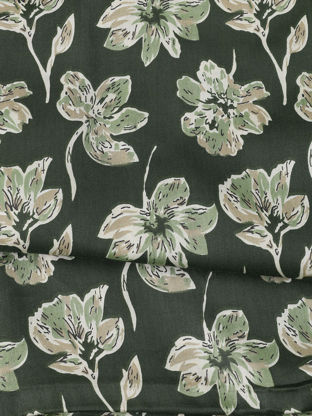 Printed Cotton Blend Unstitched Suit With Dupatta