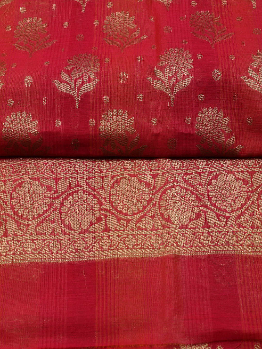 Woven Chanderi Unstitched Suit With Dupatta
