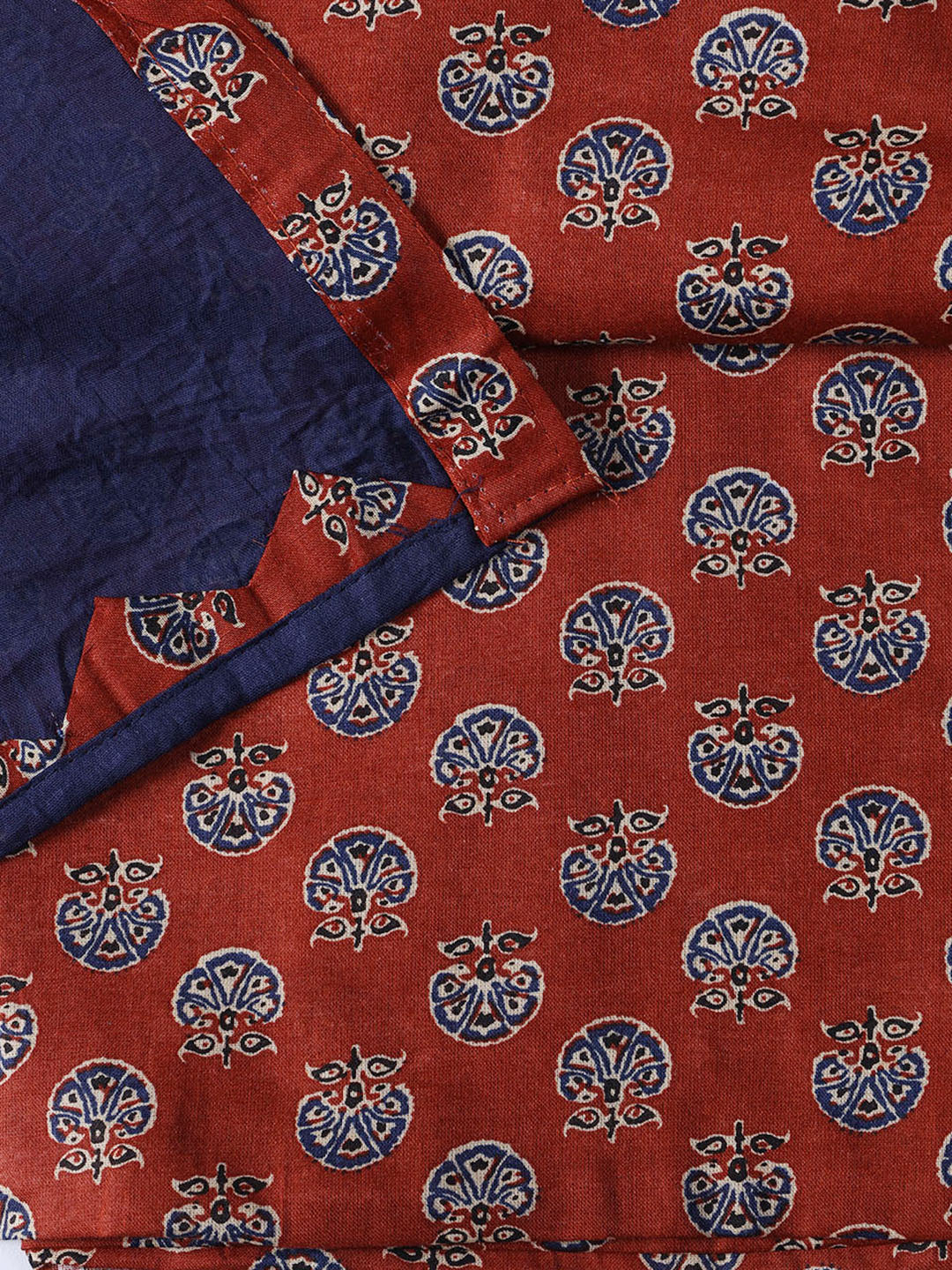 Printed Cotton Blend Unstitched Suit With Dupatta