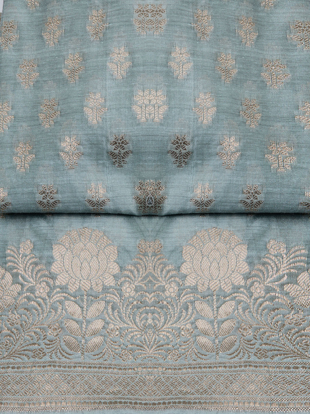 Woven Chanderi Unstitched Suit With Dupatta