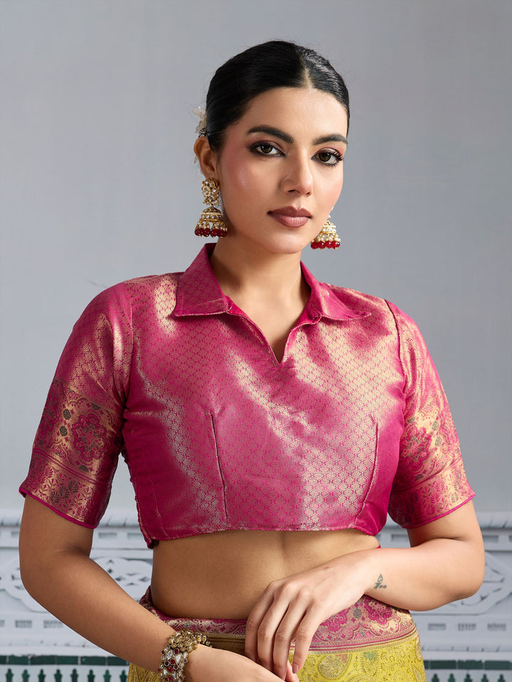 Woven Design Meenakari Kanjivaram Silk Saree