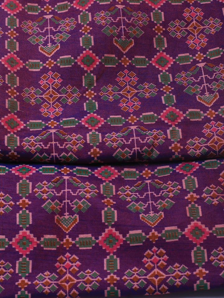 Art Silk Unstitched Suit Piece With Dupatta