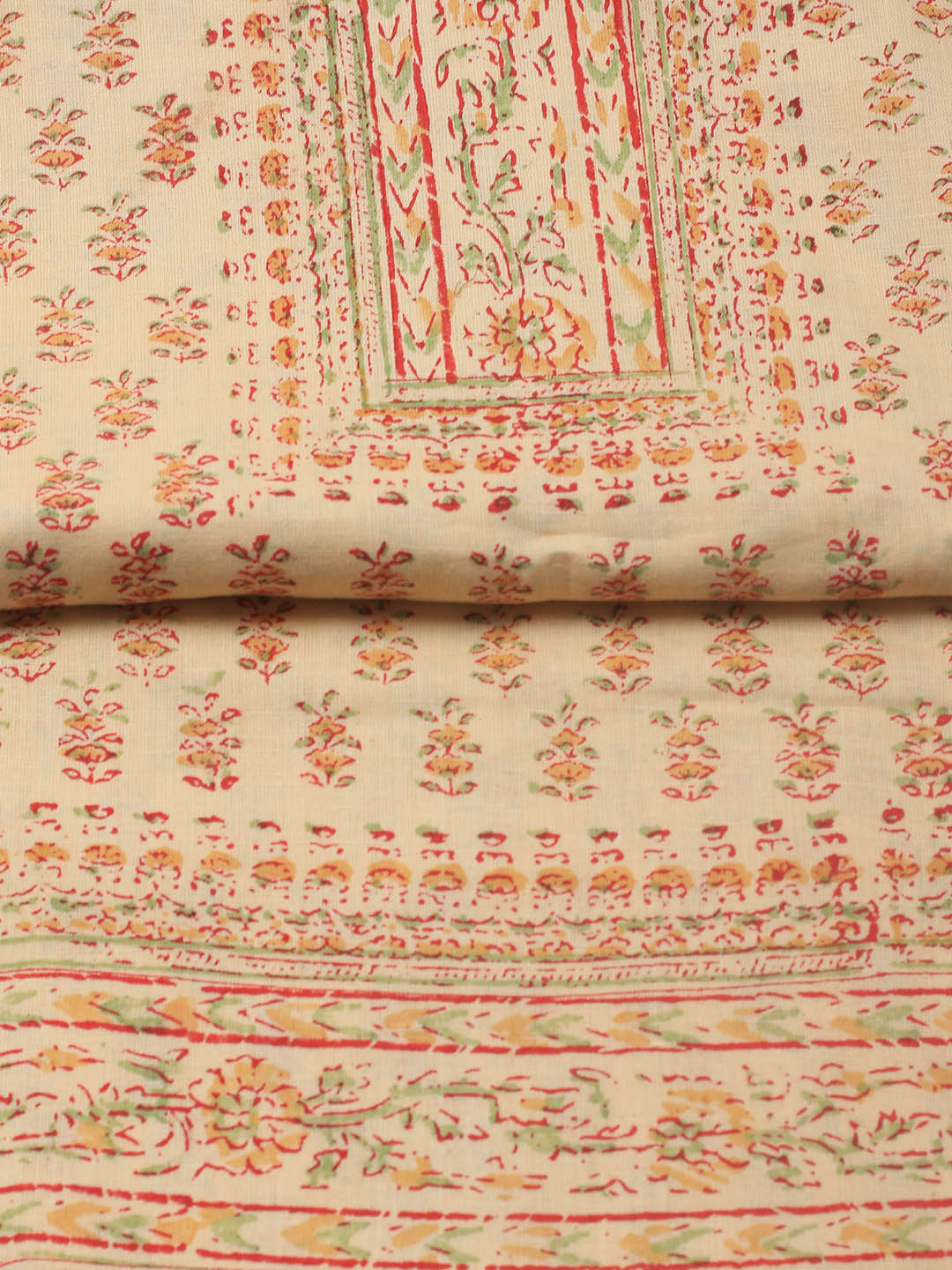 Printed Cotton Blend Unstitched Suit Piece With Dupatta