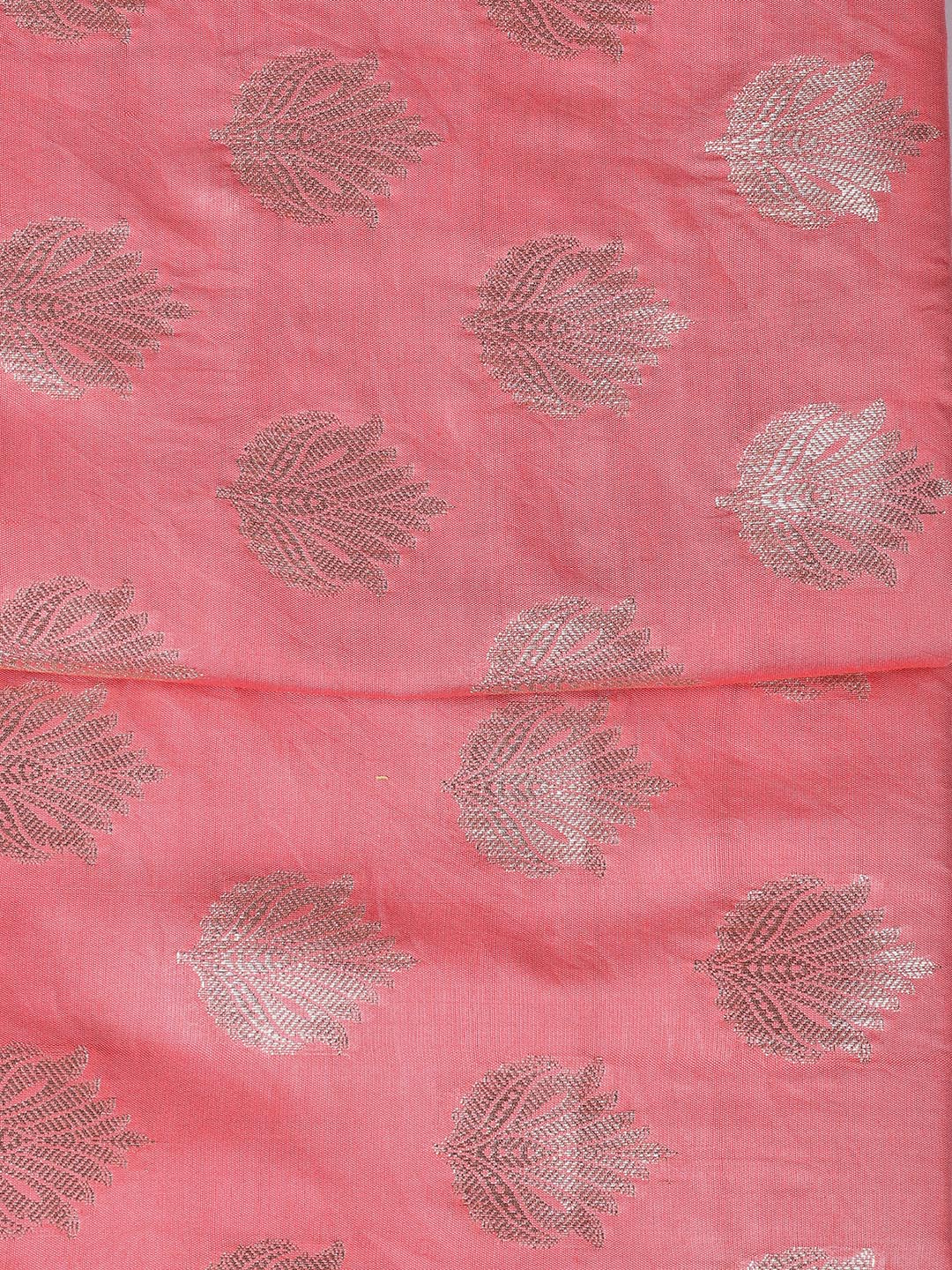 Woven Chanderi Unstitched Suit With Dupatta