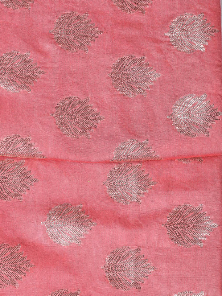 Woven Chanderi Unstitched Suit With Dupatta