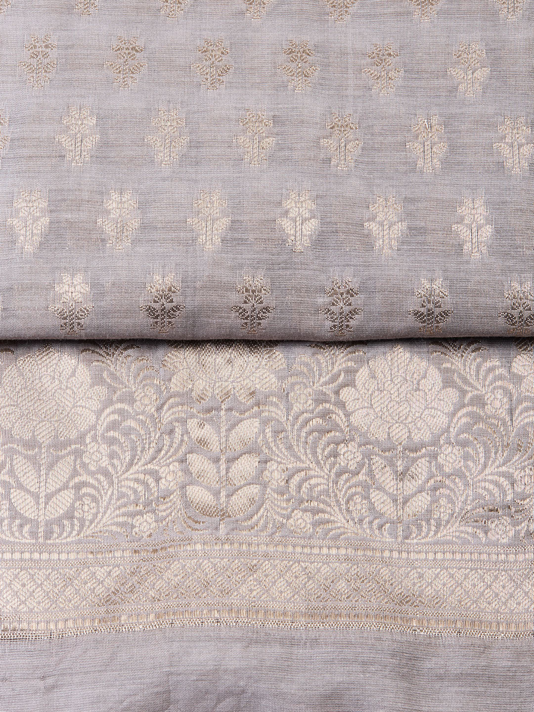Woven Chanderi Unstitched Suit With Dupatta