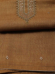 Neck Embroidery Tissue Unstitched Suit Piece With Dupatta