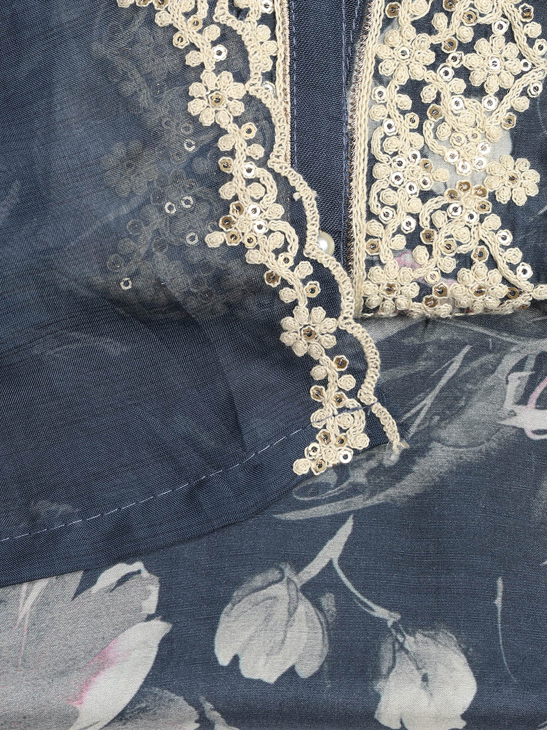 Embroidered Muslin Unstitched Suit With Dupatta