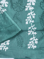 Printed Cotton Blend Unstitched Suit With Dupatta