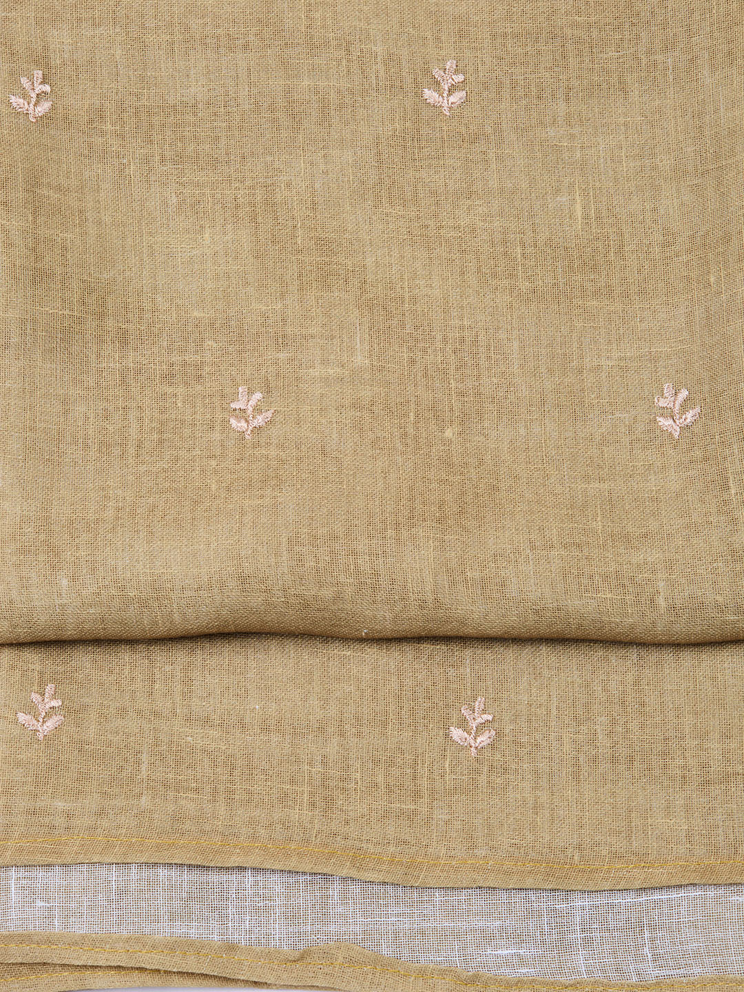 Neck Embroidered Cotton Blend Unstitched Suit With Dupatta