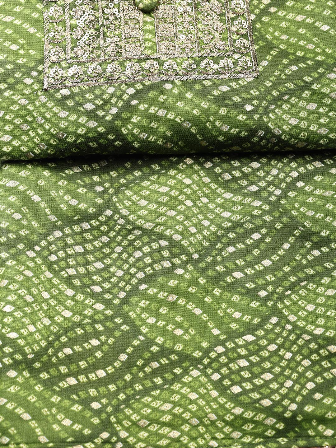 Neck Embroidered Cotton Blend Unstitched Suit Piece With Dupatta
