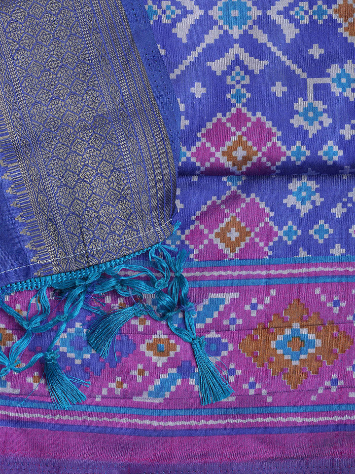 Art Silk Unstitched Suit Piece With Dupatta