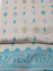 Jamdani Chanderi Unstitched Suit Piece With Dupatta