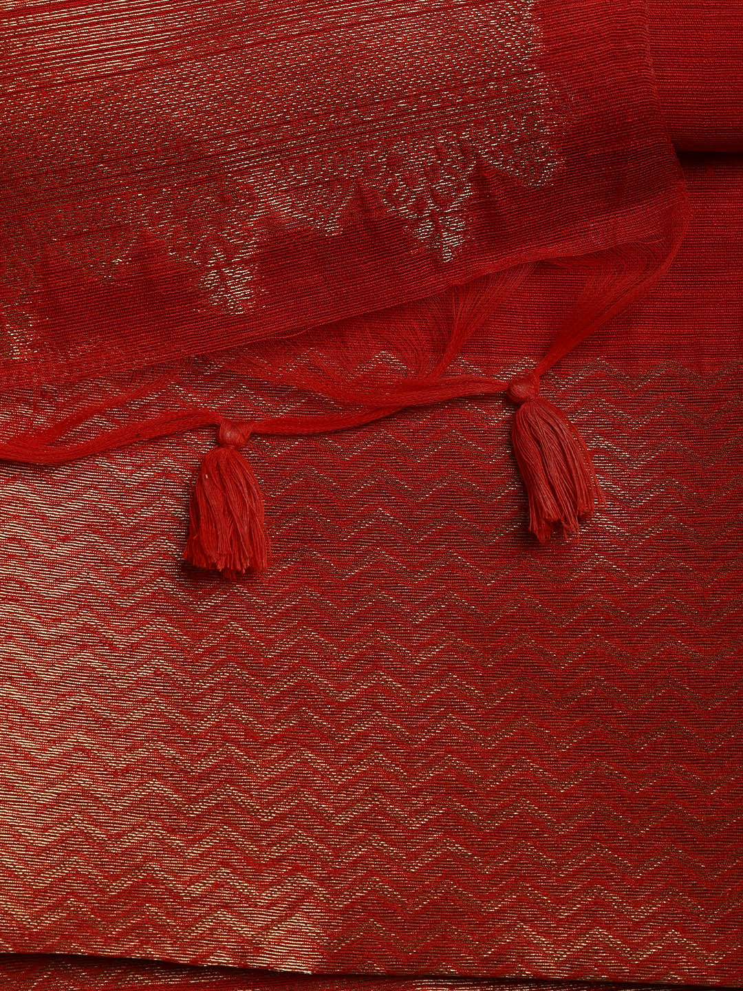 Woven Chanderi Unstitched Suit Piece With Dupatta