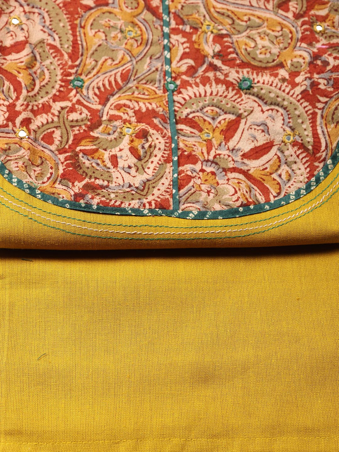 Printed Cotton Blend Unstitched Suit Piece With Dupatta