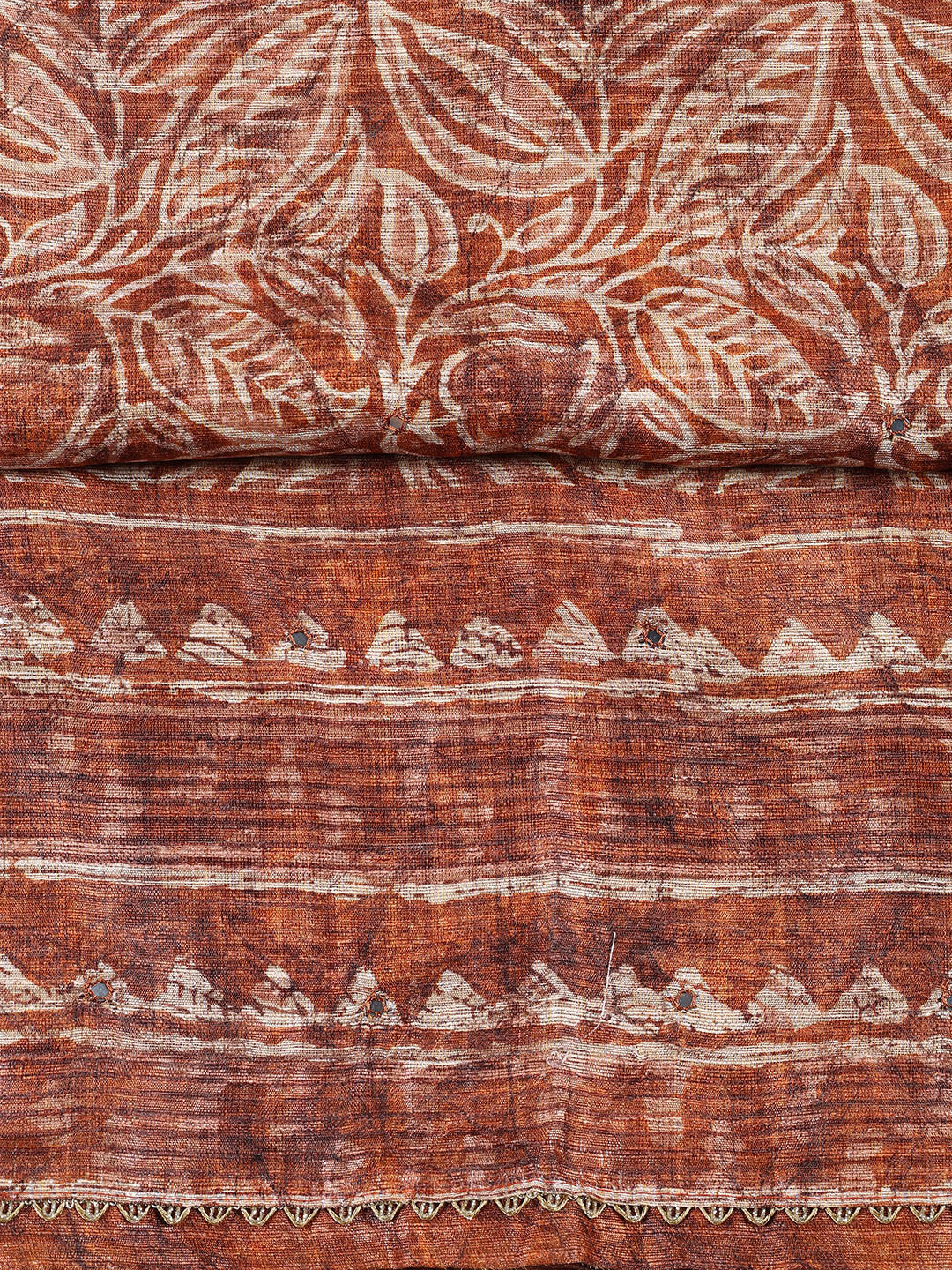 Printed Chanderi Unstitched Suit Piece With Dupatta