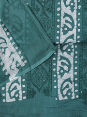 Printed Cotton Blend Unstitched Suit With Dupatta