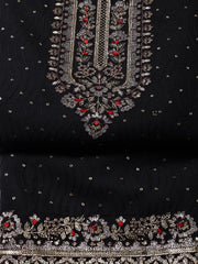 Embroidered Organza Unstitched Suit Piece With Dupatta