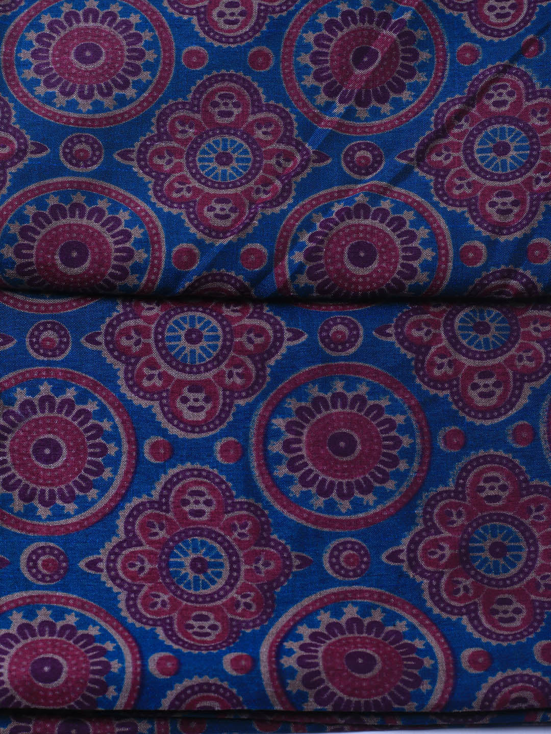 Art Silk Unstitched Suit Piece With Dupatta