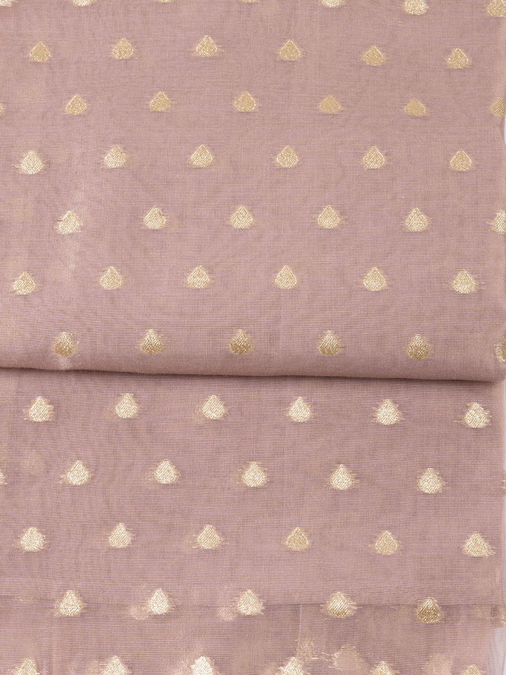 Neck Embroidered Tissue Unstitched Suit Piece With Dupatta