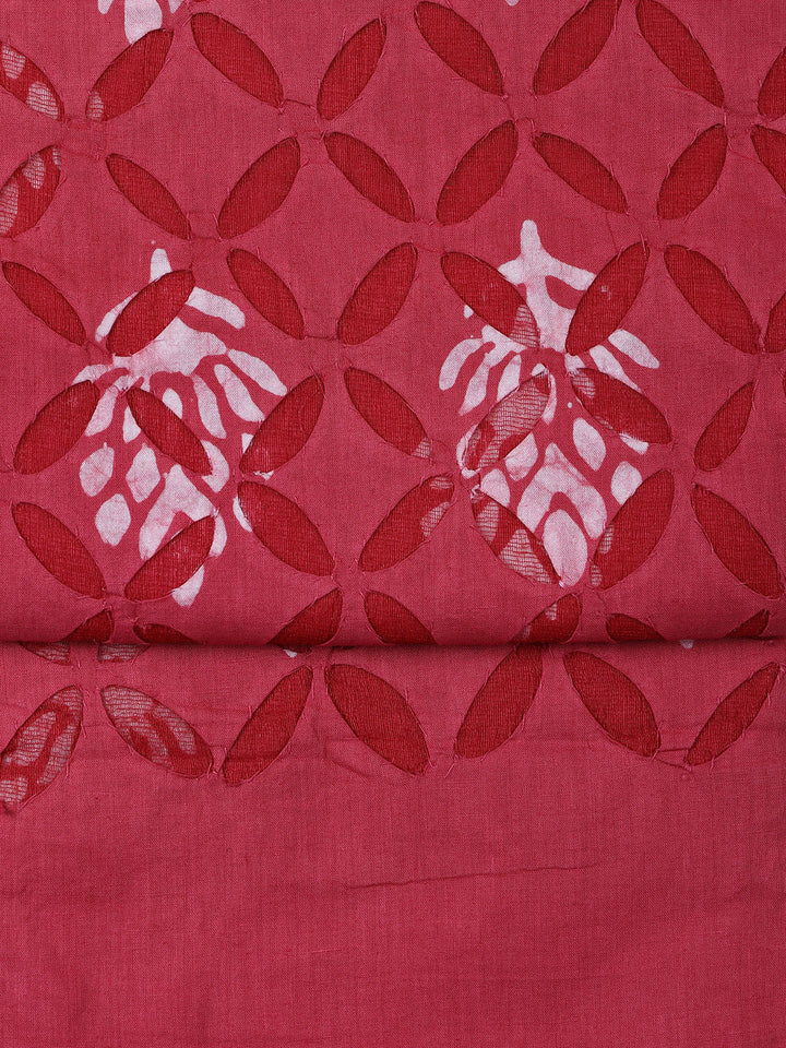 Printed Chanderi Unstitched Suit Piece With Dupatta